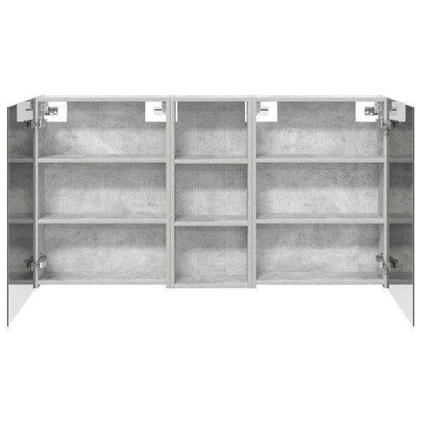 Комплект шкафове за баня с рафт 3 pcs 130 x 14,5 x 70 см