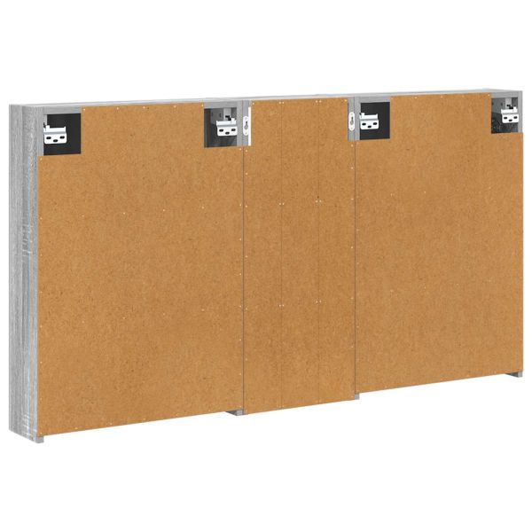 Комплект шкафове за баня с рафт 3 pcs 130 x 14,5 x 70 см