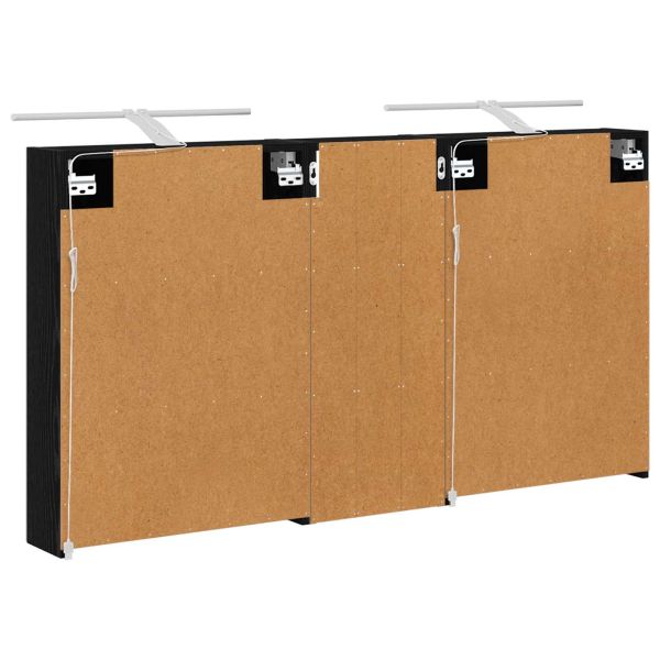 Комплект шкафове за баня с рафт 3 pcs 130 x 14,5 x 70 см