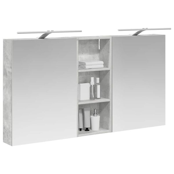 Комплект шкафове за баня с рафт 3 pcs 130 x 14,5 x 70 см