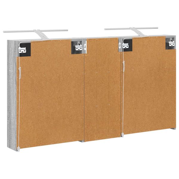 Комплект шкафове за баня с рафт 3 pcs 130 x 14,5 x 70 см