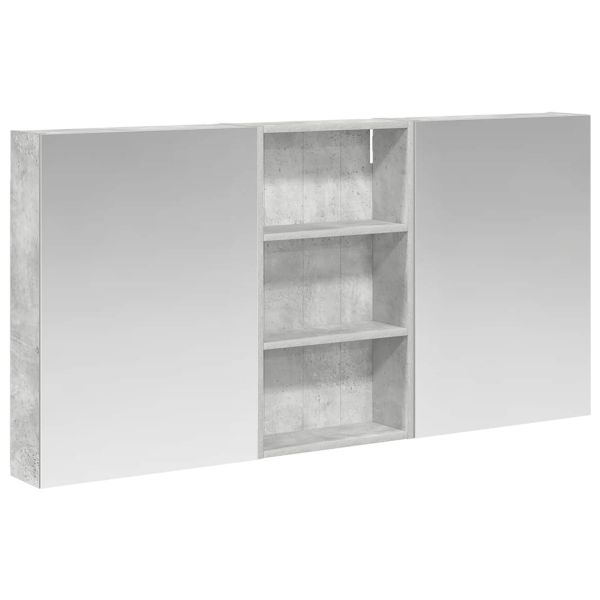 Комплект шкафове за баня с рафт 3 pcs 140 x 14,5 x 70 см