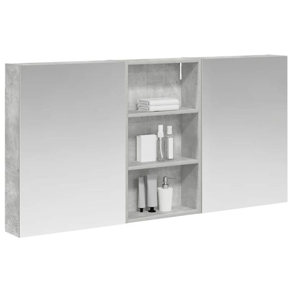 Комплект шкафове за баня с рафт 3 pcs 140 x 14,5 x 70 см