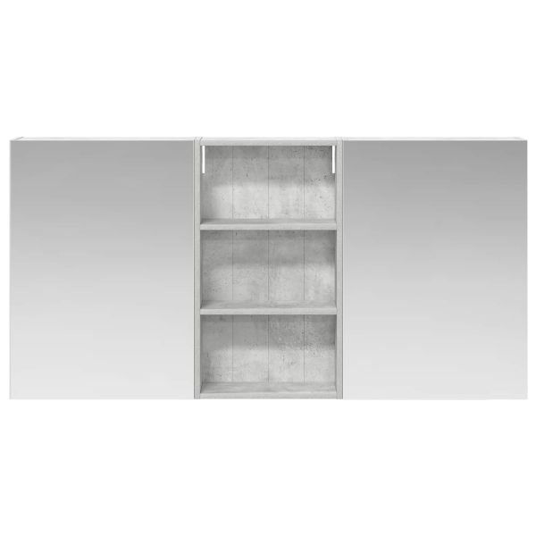 Комплект шкафове за баня с рафт 3 pcs 140 x 14,5 x 70 см