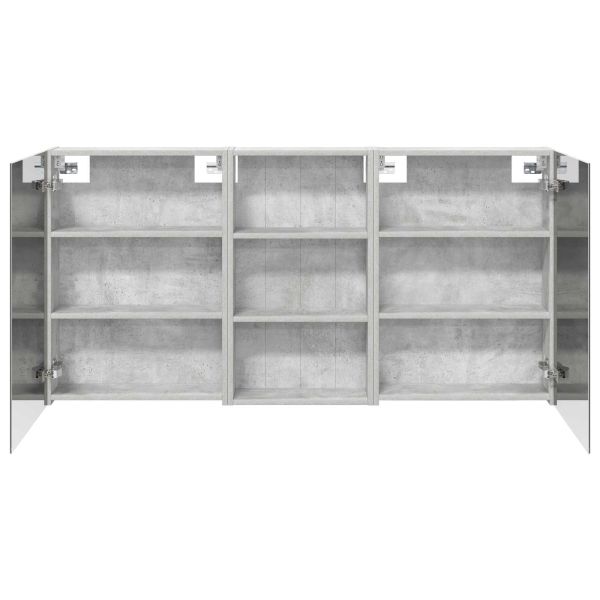 Комплект шкафове за баня с рафт 3 pcs 140 x 14,5 x 70 см