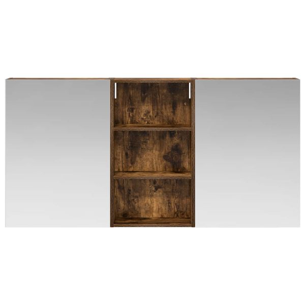 Комплект шкафове за баня с рафт 3 pcs 140 x 14,5 x 70 см