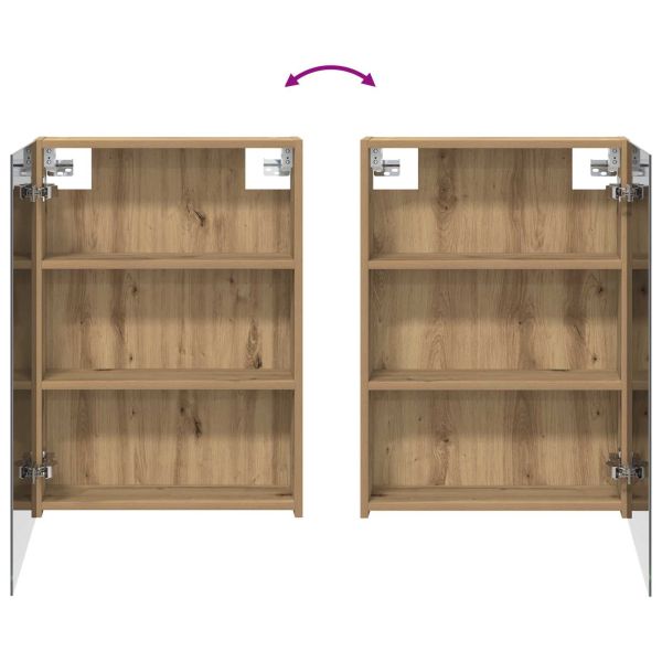 Комплект шкафове за баня с рафт 3 pcs 140 x 14,5 x 70 см