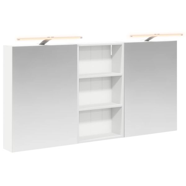 Комплект шкафове за баня с рафт 3 pcs 140 x 14,5 x 70 см