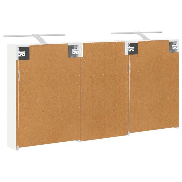 Комплект шкафове за баня с рафт 3 pcs 140 x 14,5 x 70 см