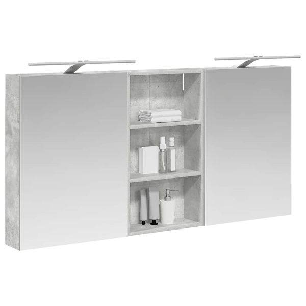 Комплект шкафове за баня с рафт 3 pcs 140 x 14,5 x 70 см