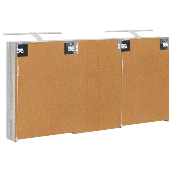 Комплект шкафове за баня с рафт 3 pcs 140 x 14,5 x 70 см