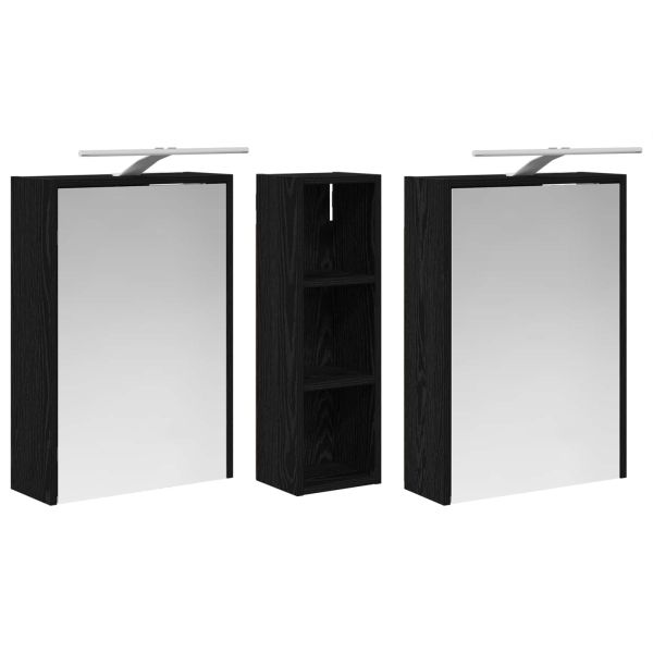 Комплект шкафове за баня 3 pcs 106 x 16 x 62,5 см