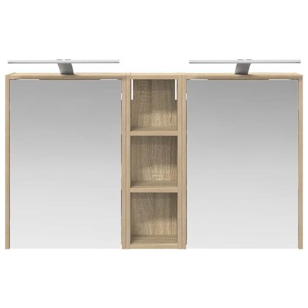 Комплект шкафове за баня 3 pcs 106 x 16 x 62,5 см