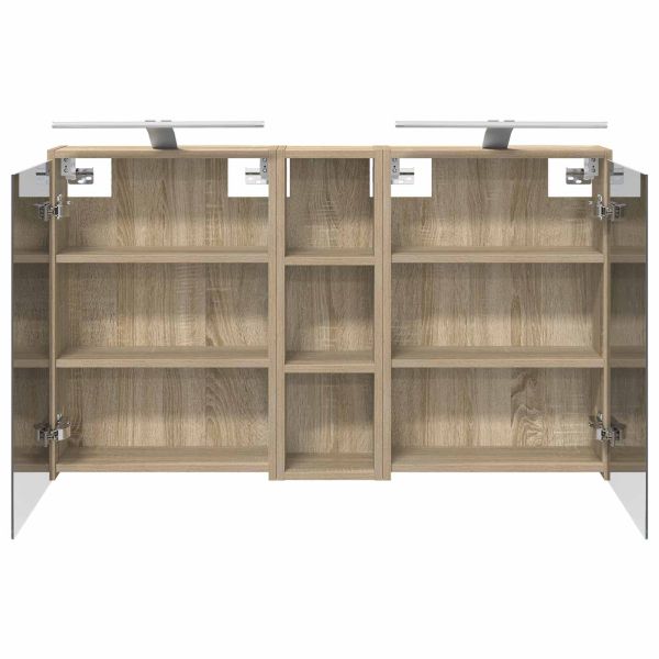 Комплект шкафове за баня 3 pcs 106 x 16 x 62,5 см