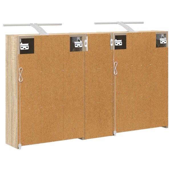 Комплект шкафове за баня 3 pcs 106 x 16 x 62,5 см