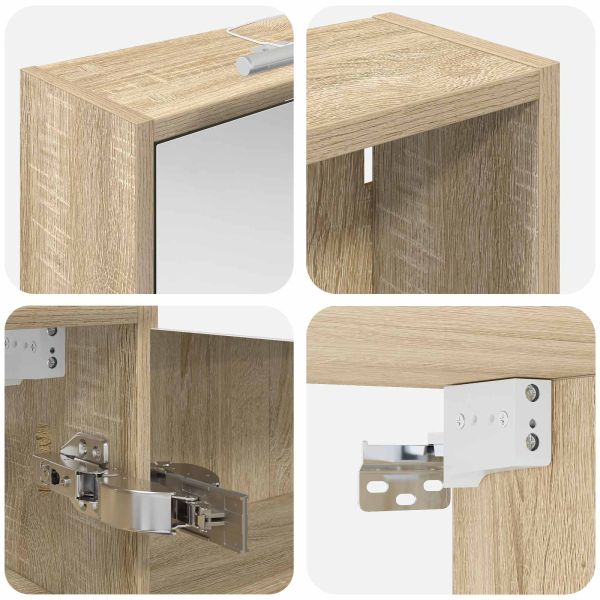 Комплект шкафове за баня 3 pcs 106 x 16 x 62,5 см