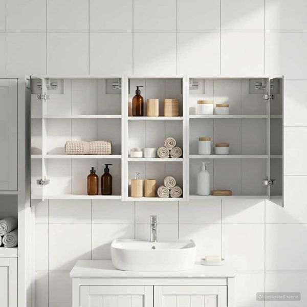 Комплект шкафове за баня 3 pcs 116 x 16 x 62,5 см