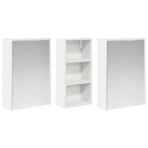 Комплект шкафове за баня 3 pcs 116 x 16 x 62,5 см