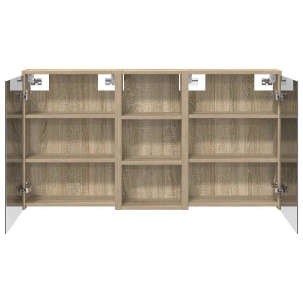 Комплект шкафове за баня 3 pcs 116 x 16 x 62,5 см