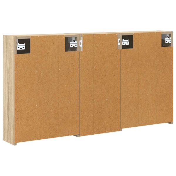 Комплект шкафове за баня 3 pcs 116 x 16 x 62,5 см