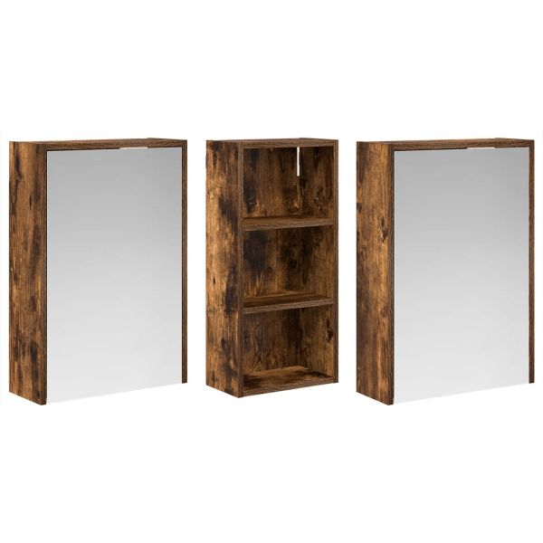 Комплект шкафове за баня 3 pcs 116 x 16 x 62,5 см