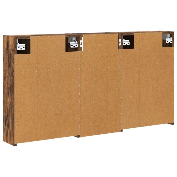 Комплект шкафове за баня 3 pcs 116 x 16 x 62,5 см