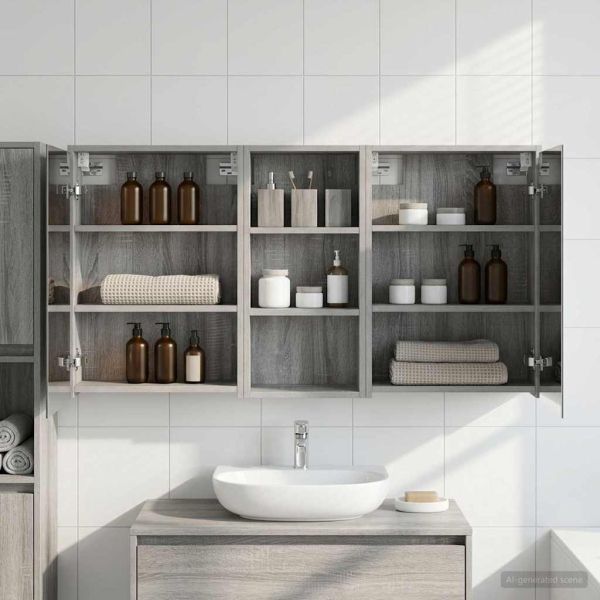 Комплект шкафове за баня 3 pcs 116 x 16 x 62,5 см