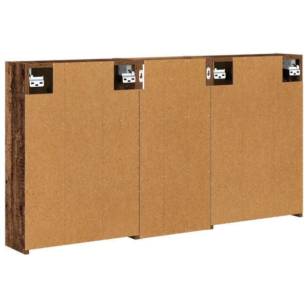 Комплект шкафове за баня 3 pcs 116 x 16 x 62,5 см