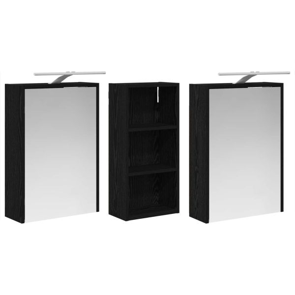 Комплект шкафове за баня 3 pcs 116 x 16 x 62,5 см