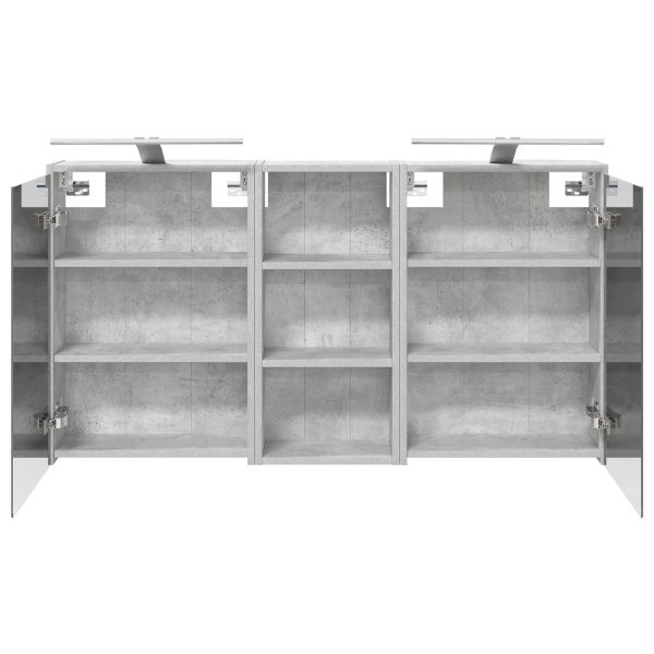 Комплект шкафове за баня 3 pcs 116 x 16 x 62,5 см