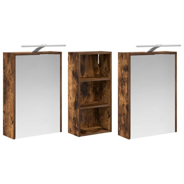 Комплект шкафове за баня 3 pcs 116 x 16 x 62,5 см