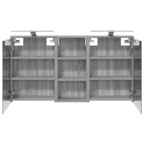 Комплект шкафове за баня 3 pcs 116 x 16 x 62,5 см