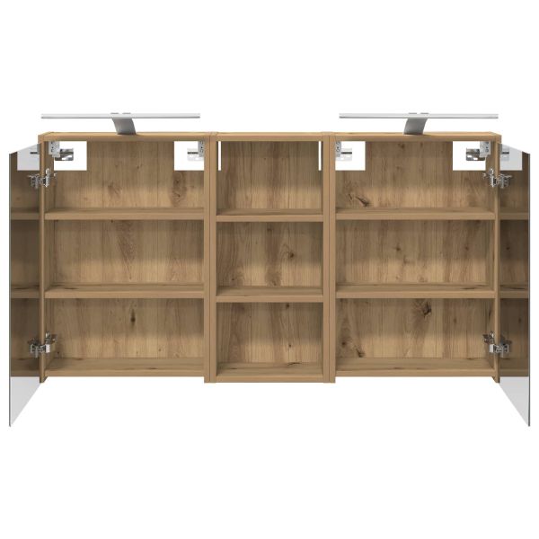 Комплект шкафове за баня 3 pcs 116 x 16 x 62,5 см