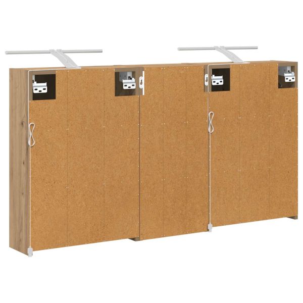 Комплект шкафове за баня 3 pcs 116 x 16 x 62,5 см