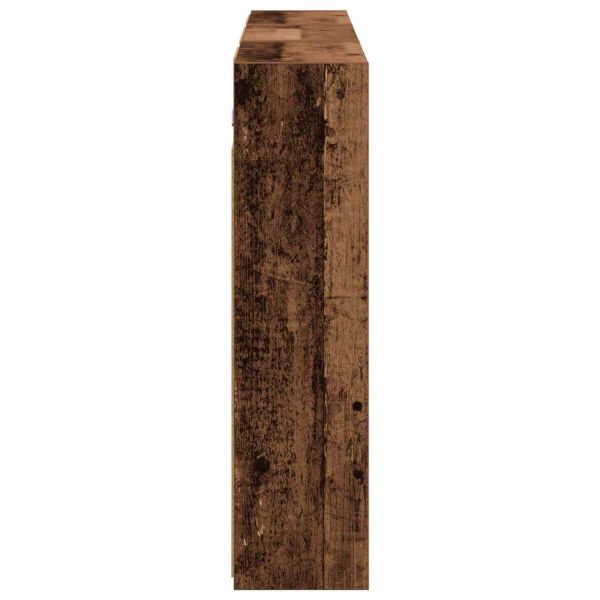 Комплект шкафове за баня с рафт 3 pcs 126 x 16 x 62.5 см