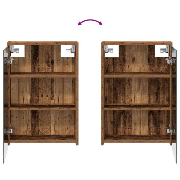 Комплект шкафове за баня с рафт 3 pcs 126 x 16 x 62.5 см