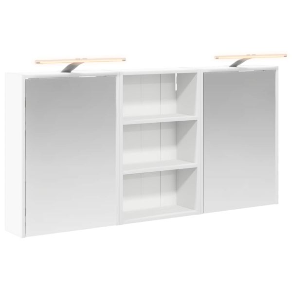 Комплект шкафове за баня с рафт 3 pcs 126 x 16 x 62.5 см