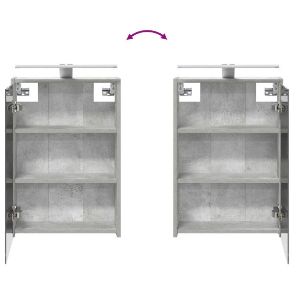 Комплект шкафове за баня с рафт 3 pcs 126 x 16 x 62.5 см