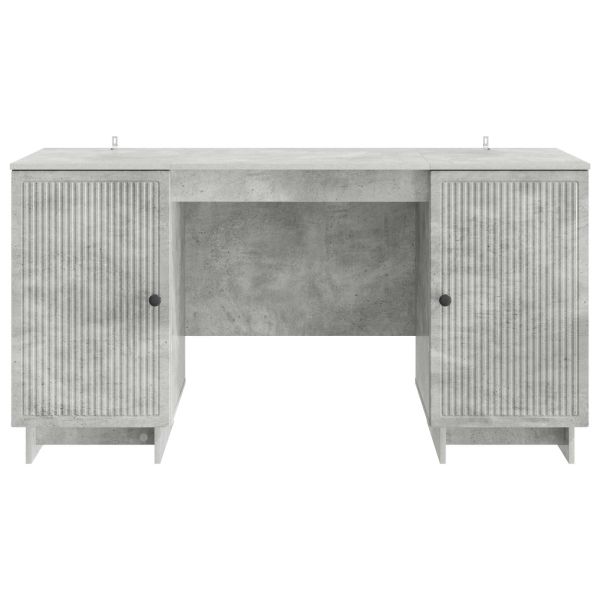 Бюро Бетонно сиво Инженерна дървесина 142,5 x 50 x 75 см