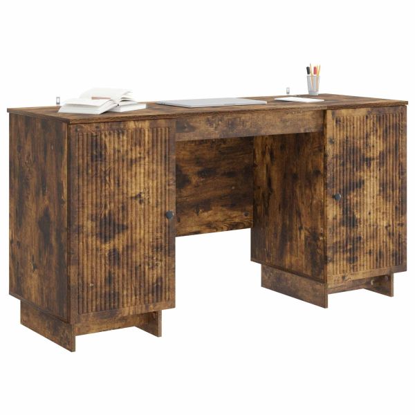 Бюро Опушен дъб Инженерна дървесина 142,5 x 50 x 75 см