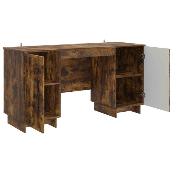 Бюро Опушен дъб Инженерна дървесина 142,5 x 50 x 75 см