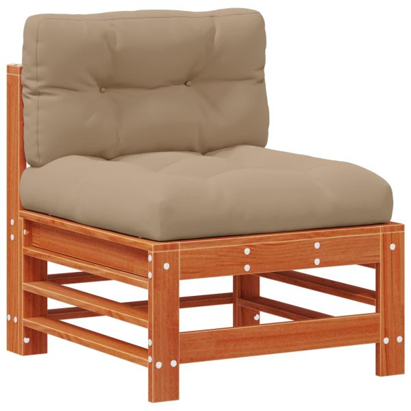 Комплект за почивка в градина 6 pcs Восъчнокафяво