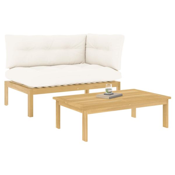 2 Брой Акациево дърво Светло кафяво