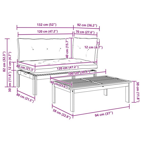2 Брой Акациево дърво Светло кафяво