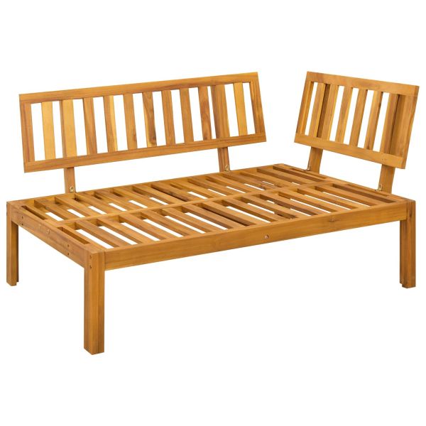 3 Брой Градински палетен диван единици Солидно акациево дърво