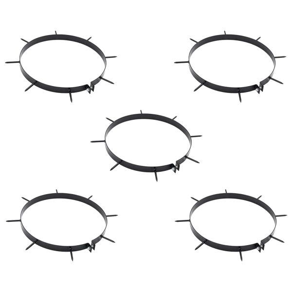 Валяк за трева с прикачени аераторни скоби Черен 110 x 52 см