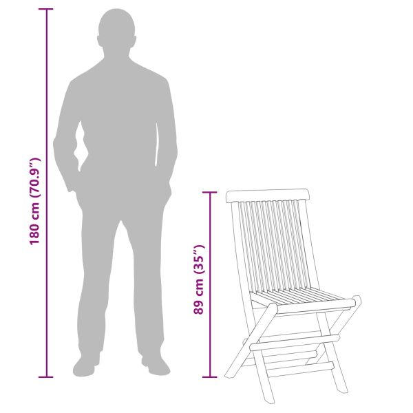 Градински бистро комплект 3 pcs Естествен Солидно тиково дърво