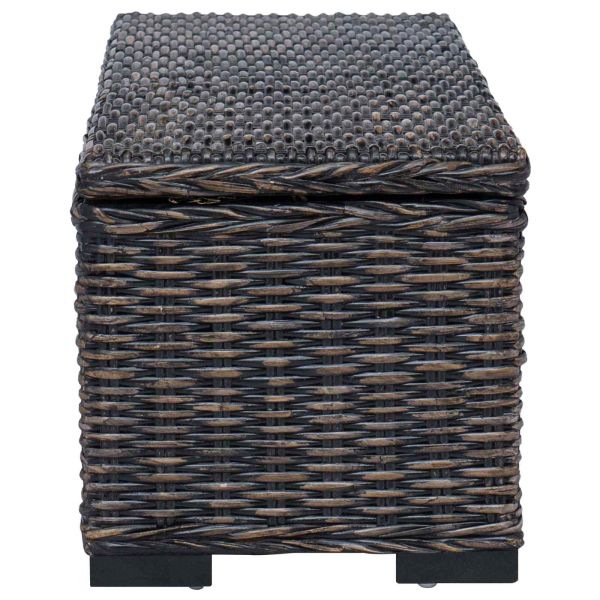 Кутия за съхранение със съхранение Черно 110 x 35 x 45 cm