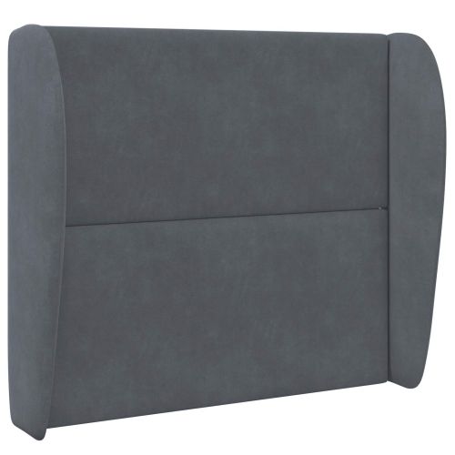 Ушичка на таблата Тъмен сив 80 x 23 x 6 см Кадифе