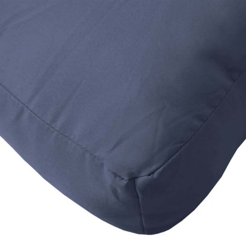 Палетна възглавница нейви синя 60x60x9,5 см Оксфорд плат